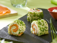Roulé de saumon fumé maison