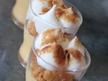 Verrine gourmande de tarte au citron meringuée