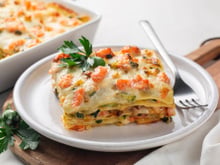 Lasagnes au saumon fumé et courgettes au Thermomix