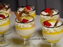 Panna cotta à la mangue et lait de coco