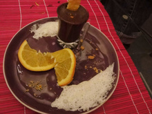 Verrine chocolat, touche d'orange