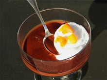 Île flottante au chocolat