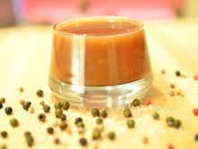 Sauce crémeuse au poivre vert