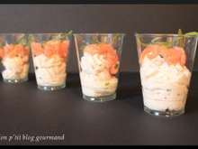 Verrine mascarpone saumon