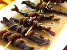 Brochettes d'anguilles