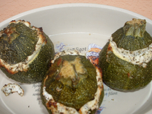 Courgette farcie au fromage de chèvre
