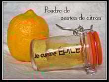 Poudre de zestes d'agrumes séchés