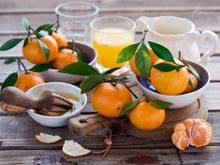 Jus de clémentine de Corse et gingembre