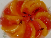 Salade d'agrume à la grenadine