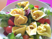 Salade tiède de tortellinis