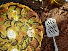 Tarte à la courgette et au chèvre