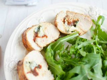 Roulade de poulet, Bresse Bleu et tomates séchées