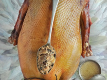 Oie de Noël farcie au foin