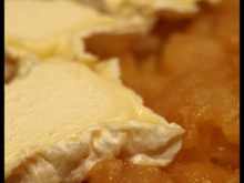 Tarte tatin de pomme au chaource