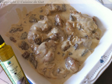 Ris de veau sauce morilles