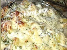 Gratin de brocolis, pommes de terre et poulet