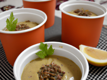 Pots de lentilles à la creme