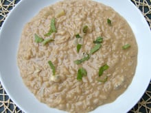 Risotto gorgonzola poire et vinaigre balsamique
