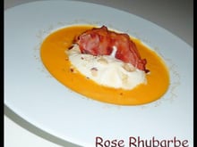 Velouté de patates douces aux épices cajun, espuma de sirop d'érable