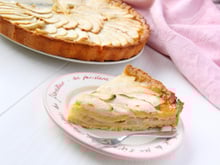 Tarte sablée aux pommes et crème pâtissière