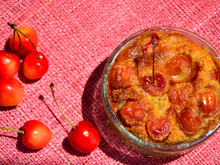 Clafoutis aux cerises et pain d'épice