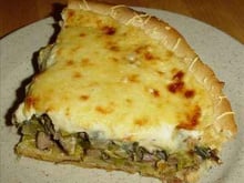 Tarte aux poireaux et à l'agneau