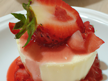 Bavarois aux fraises au Companion
