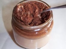 Yaourts mousseux au chocolat noir