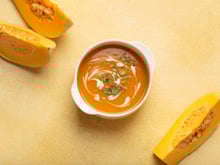 Soupe de Courge Butternut à la coriandre fraîche