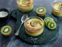 Flan aux Kiwis de l'Adour IGP et noix de coco
