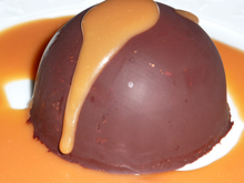 Dôme carambar au caramel