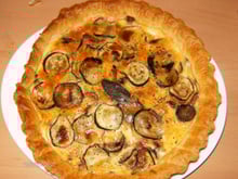 Quiche chèvre courgettes