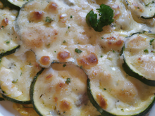 Gratin facile de courgettes au chèvre frais