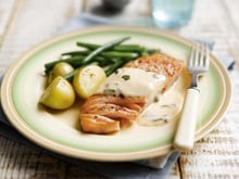 Saumon à la sauce mandarine