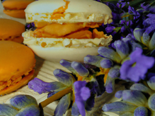 Macaron Provence : amandes, abricots, lavande