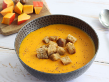 Soupe de potimarron cuite dans le lait