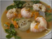 Nage de Langoustines aux saveurs d'ici & d'ailleurs