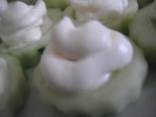 Mousse de Brie sur Concombre