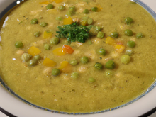 Soupe aux pois sans viande
