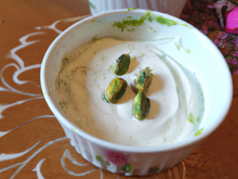 Blancs manger à la crème de pistaches