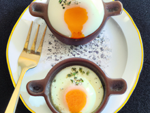 Œuf au plat en trompe-l'oeil