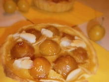 Tartelette de mirabelles à la crème d'amandes