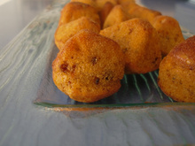 Madeleines au pesto rosso