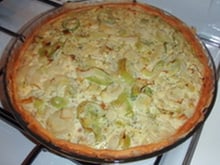 Quiche poireaux thon moutardé