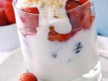 Verrine de fraises