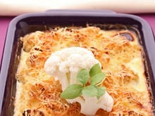 Chou-fleur au parmesan et aux amandes