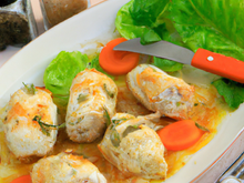 Paupiettes de volaille au cantal