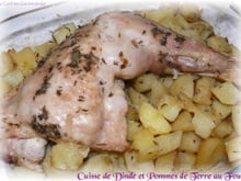 Cuisse de dinde et pommes de terre au four