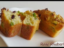 Cake aux asperges vertes et cramberries