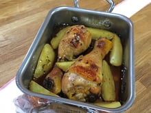 Pilons de poulet laqués au sirop d’érable et graines de sésame